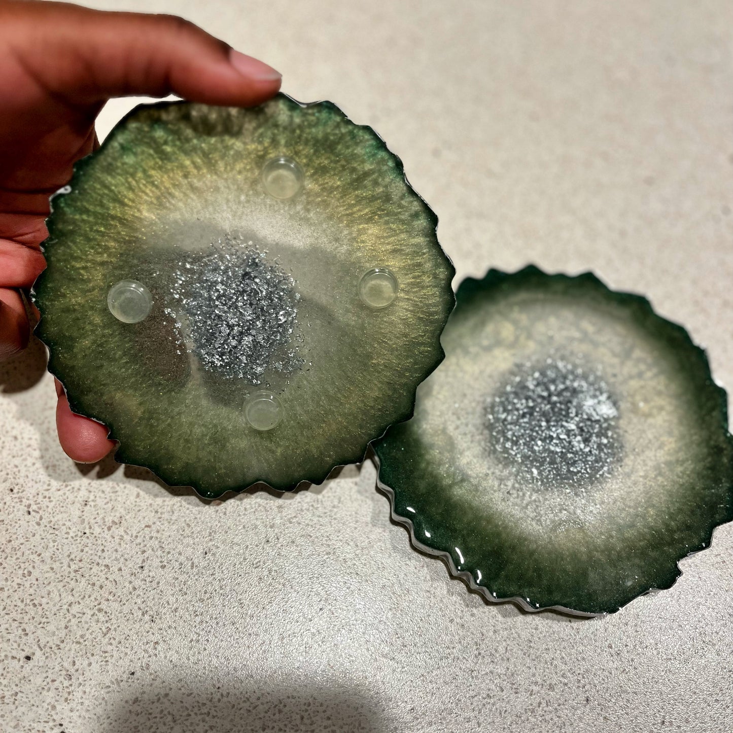 2 Large Coasters
